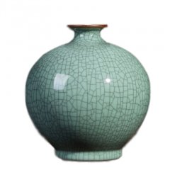 色釉花瓶定制价格 景德镇陶瓷花瓶厂家