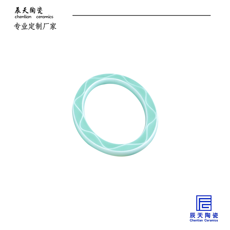 <b>客户定制 浅蓝格楞纹陶瓷椭圆相框</b>