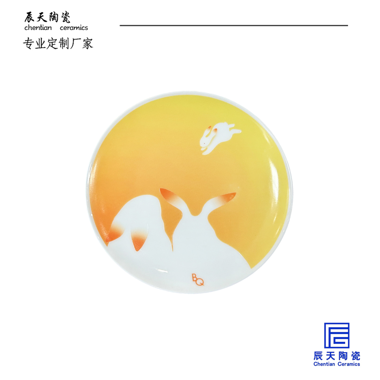 <b>客户定制 创意手绘陶瓷纪念盘</b>